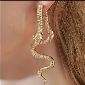 Snake drop earrings N76